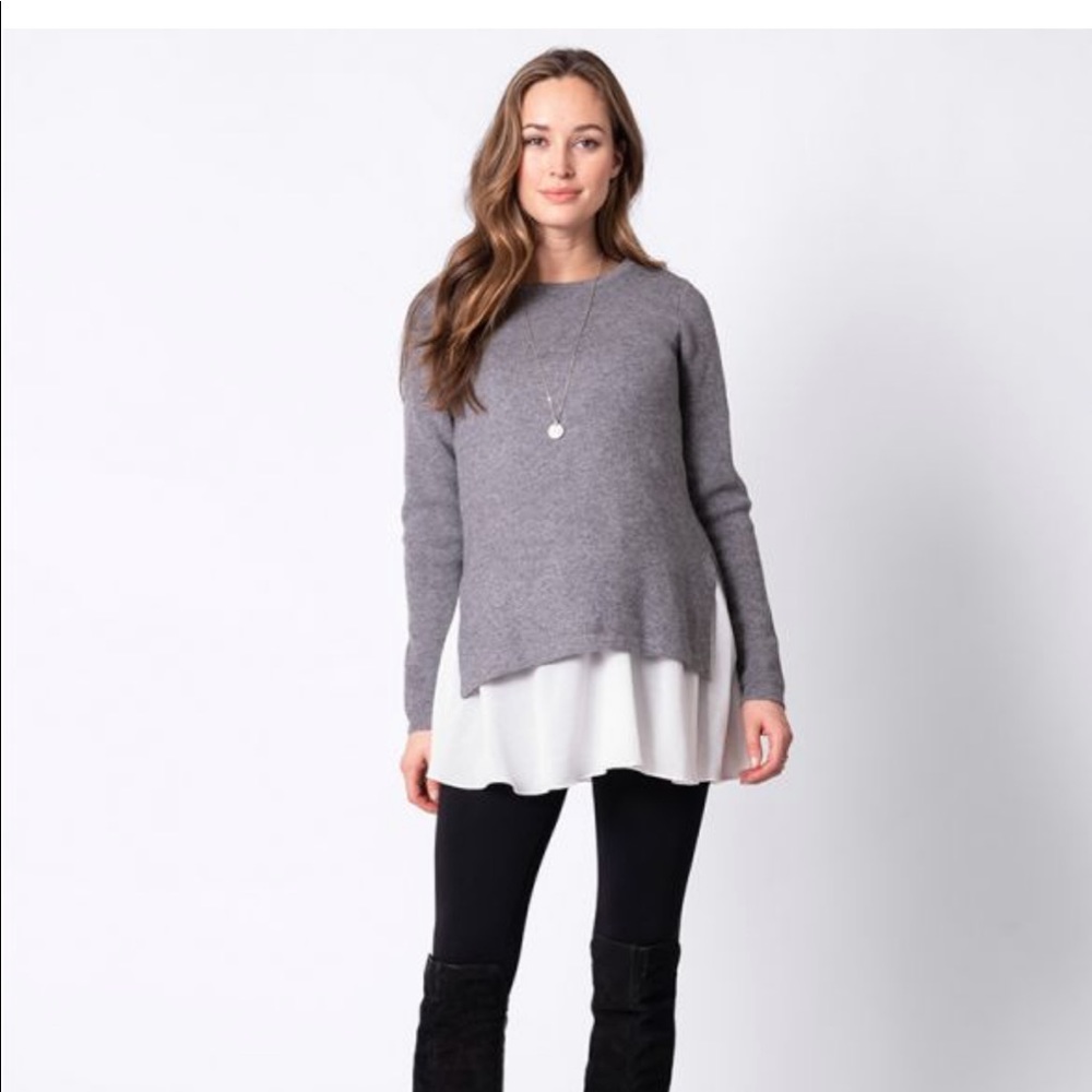 Seraphine Layered Knit Maternity & Nursing  size 4 maternity nursing nwt - Picture 2 of 12